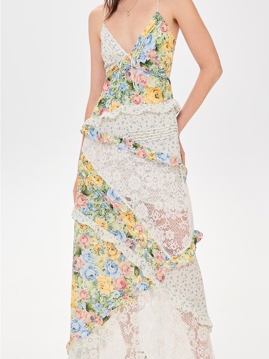 For Love And Lemons Dresses & Skirts - For Love and Lemons Rosalyn Yellow Maxi Dress Size Small NWOT